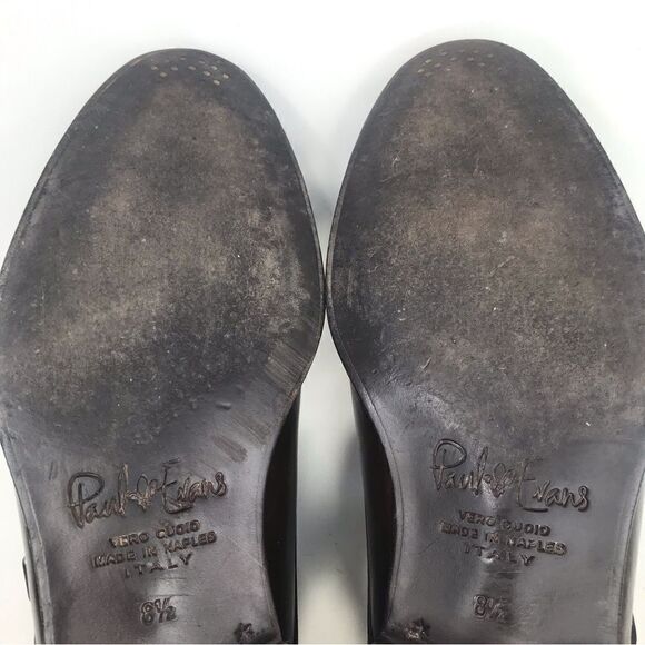 Paul Evans The Pointier Italian Leather Handcrafted Double Monk Strap Shoes - Picture 15 of 16